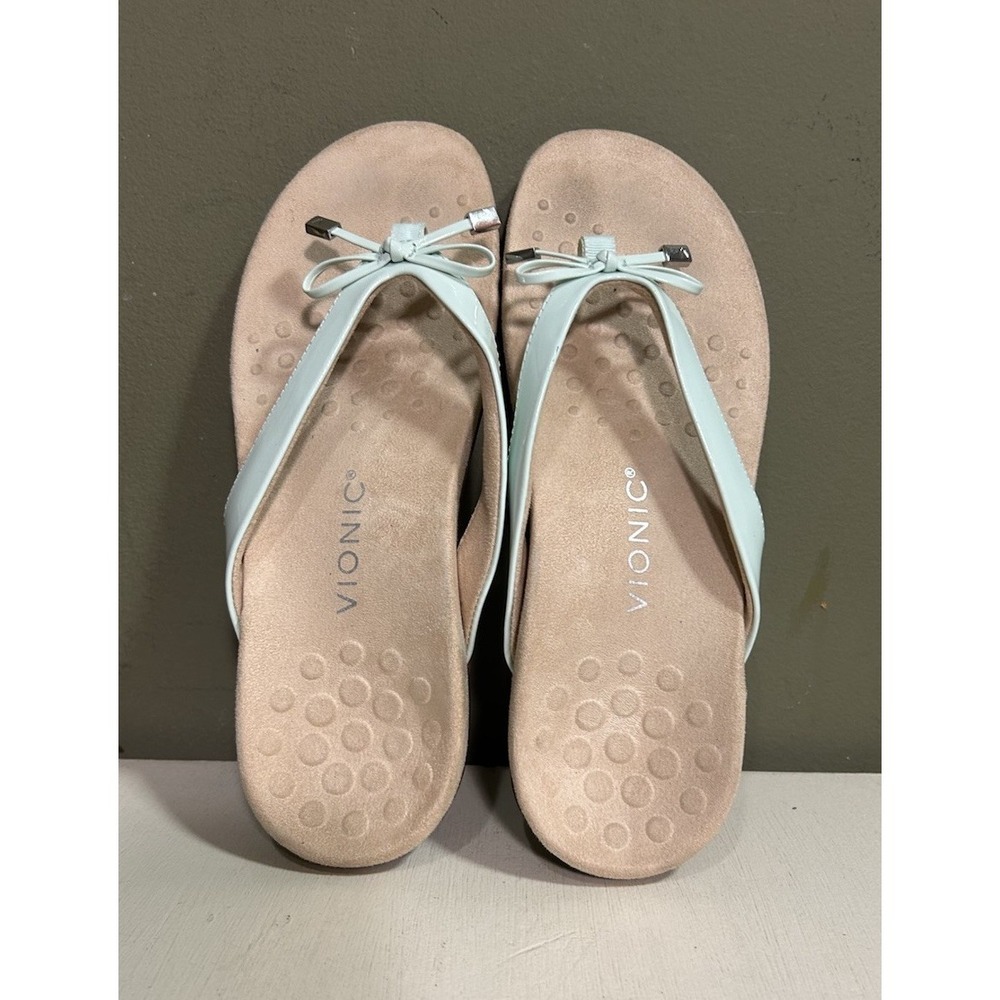 Vionic Women Sandal Bella II Orthotic Slip On Thong Flip Flop Shoes Sz 9 - Picture 2 of 9